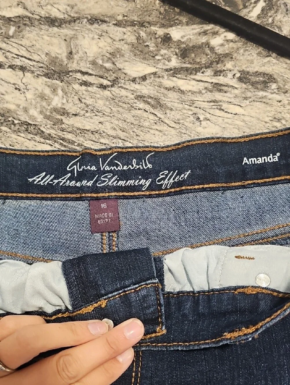 Gloria Vanderbilt Dark Blue Relaxed Women's Jeans